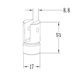 Direct to Ceiling or Wall Sign Holder-Aluminium-4 Pack