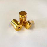 Aluminium Fitting with Satin Gold finish - 19mm Diameter x 25mm Length x M10 Thread (Copy)
