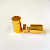 Aluminium Fitting with Satin Gold finish - 19mm Diameter x 25mm Length x M10 Thread (Copy)
