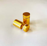 Aluminium Fitting with Satin Gold finish - 19mm Diameter x 25mm Length x M10 Thread (Copy)
