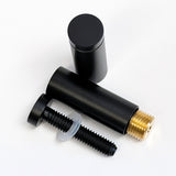 Standoffs - Aluminum with Black Satin Finish - 19mm Diameter x 50mm Length x M10 thread