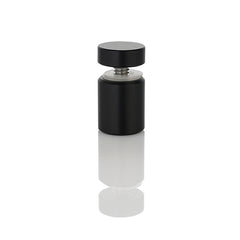Aluminium Cap & Spacer Standoff with Satin Black Finish - 22mm x 25mm