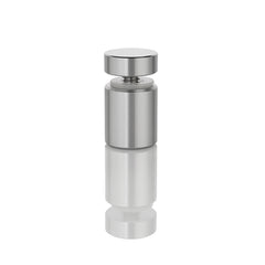Aluminium Cap & Spacer Standoff with Natural Silver Finish - 22mm x 25mm