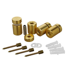 Aluminium Cap & Spacer Standoff with Yellow Gold Finish - 22mm x 51mm