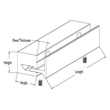 Adjustable Sign Brackets-Parallel to Wall