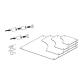 Aluminium Cap & Spacer Standoff with Natural Finish - 16mm x 19mm