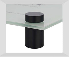 Aluminium Cap & Spacer Standoff with Satin Black Finish - 16mm x 50mm