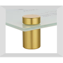 Aluminium Cap & Spacer Standoff with Yellow/Gold Finish - 16mm x 50mm