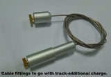 Cable fittings to suit the track mounting system 