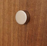 15mm - Brass mirror cap, Satin Chrome finish 