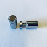 15mm x 20mm stand off spacer polished chrome, aluminium 