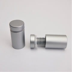 Aluminium Stand off Spacer Satin silver
