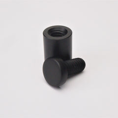 Standoffs - Aluminum with Black Satin Finish - 15mm Diameter x 20mm Length x M8 thread