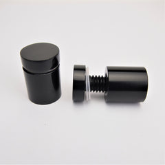 Standoffs - Aluminum with Black Satin Finish - 19mm Diameter x 19mm Length x M10 thread
