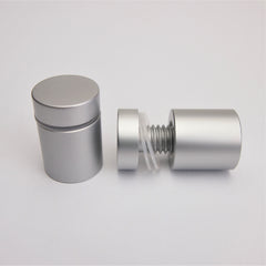 Standoffs - Aluminum Standoff with Satin Silver Finish - 19mm x 19mm x M10 Thread