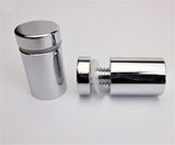 19 x 19 stand off spacer, aluminium chrome 