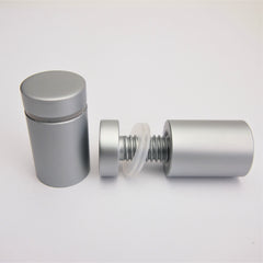 Standoffs - Aluminum Standoff with Satin Silver Finish - 19mm x 25mm x M10 Thread