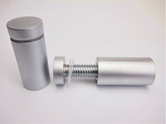 Standoffs - Aluminum Standoff with Satin Silver Finish - 19mm x 35mm x M10 Thread