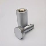Panel Mount 19mmx35mm Satin silver