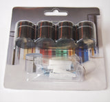 25x19mm satin black blister pack