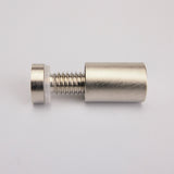 13mmx19mm brass standoff with satin chrome finish