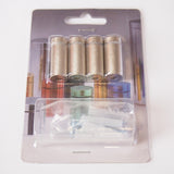 Brass satin chrome 13x25mm blister pack