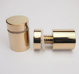19mm x 19mm Brass polished gold stand off 