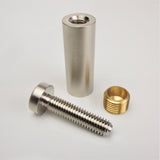 Brass stand off spacer 19mmx25mm satin chrome