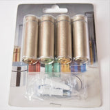 Brass stand off spacer 19mmx50mm satin chrome blister pack