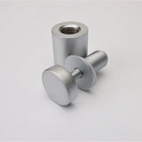 Standoffs Brass Multi Mount Style - Brass Fitting with Satin Silver finish 19x25mm