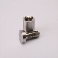 Standoffs - Stainless Steel with Polished Satin Finish - 13mm Diameter x 19mm Length x M8 Thread