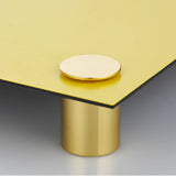 Aluminium Round Thin Head Standoff with Yellow/Gold Finish - 19mm x 26mm